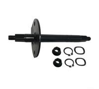 Asse ruota posteriore per bicicletta, diametro 17 mm | Metallo ad alta resistenza, lunghezza 180 mm, diametro 17 mm, distanza fori 60 mm, compatibile con Tacx Trainer