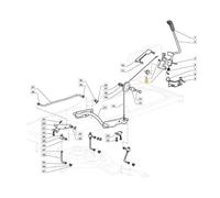 Asse sollevamento piatto ORIGINALE STIGA trattorino tagliaerba 1330m 382318231/1