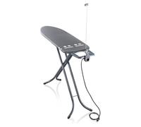 Leifheit Air Board M Plus Black asse da stiro per ferro da stiro a vapore, tavolo da stiro ultraleggero, piano da stiro a vapore per ottenere i migliori risultati in poco tempo, colore nero