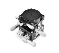 ASSE XYZR 60×60mm LT60-LM Tavolo Scorrevole a V a 4 Assi Piattaforma di Regolazione fine Piattaforma lineare Manuale Slitta di Regolazione del Cuscinetto 29,4N
