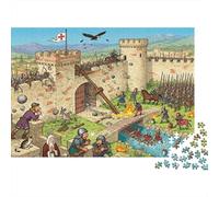 Assedio del Castello El Cid Puzzle in Legno Impermeabile DIY Puzzles Da 1000 Pezzi Regali Per Adulti Impossibili Giochi Educativi