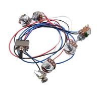 Assemblaggio Circuito Chitarra Elettrica Circuito Elettronico Chitarra Elettrica Set Completo Di Grande Interruttore Boost Elettronico 2V2T A500K(Black)