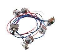Assemblaggio Circuito Chitarra Elettrica Da Electronic A500K 2V2T Cablaggio Chitarra Elettrica Set Completo Circuito(Black)