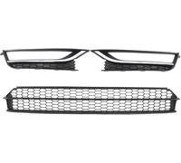 Assemblaggio della griglia dell'auto Griglia a doppio ponte per VW per Passat 2012-2015 Paraurti anteriore auto Fendinebbia inferiore per griglia di ventilazione(3PCS With light hole)