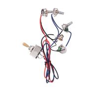 Assemblaggio di cablaggio per chitarra elettrica, completo a tre fasi, accessori per strumenti musicali professionali (cappuccio giallo)