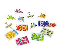 Assemblaggio di puzzle, kit di assemblaggio di dinosauri in schiuma, con 10 pezzi, kit di modelli di costruzione di puzzle fai da te, include puzzle aerei, Ta