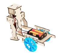 Assemblaggio modello carrello elettrico in legno per bambini Giocattolo educativo sicuro per progetti artigianali esperimenti scientifici creativi Set auto elettriche