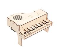 Assemblaggio pratico Set modelli pianoforte elettronico in legno Esperimento fisica per adolescenti Educazione per bambini Giocattolo educativo Set esperimenti fisica
