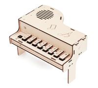 Assemblaggio pratico Set modelli pianoforte elettronico in legno Esperimento fisica per adolescenti Educazione per bambini Giocattolo educativo Set esperimenti fisica