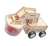 Assemblaggio pratico Spazzatrice per pulizia in legno Set per auto Divertente giocattolo educativo scientifico per bambini Esplorazione dei principi della fisica Piccola spazzatrice funzionale