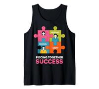 Assemblaggio Successo Scuola Puzzle Design Canotta