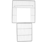 Assemblare la porta della gabbia per cani. Foglio da gioco. Porta della gabbia