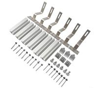 Assemblate facilmente i vostri moduli solari set completo di binari con tutto l'hardware necessario (set da 2 (per 30 mm))