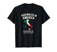 Assemblato In America Italian Parts Italy Heritage Proud Maglietta