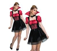 Assetati di Sangue Costume Vampira Donna Halloween Vestito Adulti
