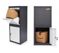 ASSETTA POSTALE PER PACCHI CON 4 APERTURE DI SICUREZZA ANTI INTRUSIONE E 2 APERTURE POSTERIORI - Ritiro Sicuro dal Retro - Anti Intrusione - Per Aziende, Hotel e Condomini