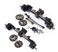Assi auto RC Compatibile Con Axial Per SCX24 Per Deadbolt Per Wrangler C10 1/24 RC Car Parts In Ottone Per Assale Anteriore E Posteriore A Portale, Collegamento Dello Sterzo(1set)