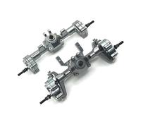 Assi auto RC Compatibile Con FMS Per FCX24 Per Xiaoqi Crusher K5 1/24 RC Car Upgrade Parti Di Modifica Assemblaggio Del Ponte Della Porta Anteriore Posteriore In Metallo(Gray)
