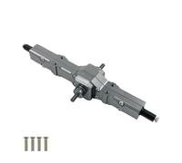 Assi auto RC Compatibile Con WPL C14 C24 B14 B24 B16 B36 1/16 RC Per Rock Truck Crawler Car Parts Ponte Assale Anteriore Centrale Posteriore Scatola Del Cambio In Metallo(Gray,Middle)