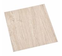 Assi autoadesivi in PVC marrone chiaro, 30,5 x 30,5 cm | PVC effetto legno, senza giunture, installazione rapida, salotti e camere da letto, pulizia con scopa o aspirapolvere
