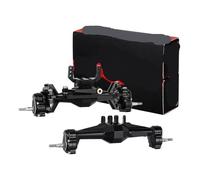 Assi del portale di diamanti da 5 mm con monte servo sdraiati e collegamenti compatibili con 1 cingolato RC a 18 scala(Black)