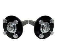 Assali con mozzo e fusello per quad, rimorchio ATV 4 prigionieri 100 mm PCD...