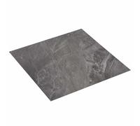 Assi per pavimenti, bianco e nero, 5,11 m², 55 pezzi, in PVC | Autoadesivo, forma rettangolare, bordi lisci, per interni, facile da pulire, superficie robusta in PVC