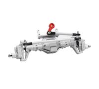 Assi Rc Per Axial Per SCX10 II Ingranaggio A Spirale 90046 90047 D90 1/10 Assale Portale Anteriore E Posteriore In Lega Di Alluminio CNC Anodizzato RC Per Rock Crawler(Silver,Front)
