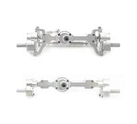 Assi Rc Per MN Per MN99S Per MN98 D90 D91 D99 D99S MN90 1/12 1 Coppia Di Ponti Per Porte Anteriori E Posteriori In Metallo Completamente Anodizzati CNC In Alluminio Ricambi Auto RC(Silver)