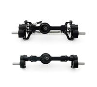 Assi Rc Per MN Per MN99S Per MN98 D90 D91 D99 D99S MN90 1/12 1 Coppia Ponti Per Porte Anteriori Posteriori Metallo Completamente Anodizzati CNC Alluminio Ricambi RC(Black)