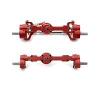 Assi Rc Per MN Per MN99S Per MN98 D90 D91 D99 D99S MN90 1/12 1 Coppia Ponti Per Porte Anteriori Posteriori Metallo Completamente Anodizzati CNC Alluminio Ricambi RC(Red)