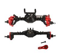Assi Rc Per SCX10 II VP Per Element Per Enduro GEN8 Per RGT EX86100 1/10 Pezzo Lega Alluminio CNC Accessori Per L'aggiornamento Dell'assale Anteriore Posteriore(Red)