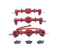 Assi Rc Per WPL 1/16 Assali Anteriori Centrali Posteriori In Metallo B16 B36 Parti Per Auto RC A Sei Ruote Motrici(Red)