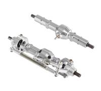 Assi Rc Per WPL B16 B36 Per FAYEE Per JJRC Altri Accessori Per Auto RC A Sei Ruote Motrici In Per Scala 1/16 Gruppi Di Assali Anteriori Centrali Posteriori In Metallo(Silver,Rear and Front)