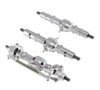 Assi Rc Per WPL B16 B36 Per FAYEE Per JJRC Altri Accessori Per Auto RC A Sei Ruote Motrici In Per Scala 1/16 Gruppi Di Assali Anteriori Centrali Posteriori In Metallo(Silver,Set)