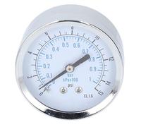 Assiale misurazione a pressione doppia scala 0 a 1bar/kPax100 0 a 15psi 1/4in NPT 2,5 pollici per misuratore di pressione a pressione carburante per acqua aria