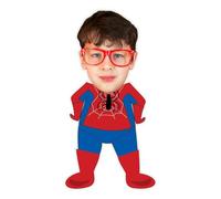 ASSIALL Cuscino Viso Personalizzato Mini Me Cuscini Personalizzati a Forma di Persona Bambola Fumetto con Stampa Fronte-Retro 3D Divano Auto Poli Cotone Lancia Cuscino Ornamento Casa (Spiderman)