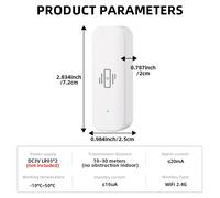 Assicurazione sicurezza domestica con sensore di vibrazioni per WiFi per Tuya Sm