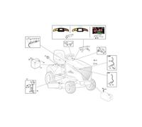 Assieme scheda elettronica premium ORIGINALE STIGA trattorino 2243H-SD Twin