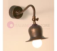 ASSISI Lampada da Parete Applique Rustico Ottone Anticato