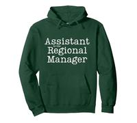 Assistant to The Regional Manager Felpa con Cappuccio, Unisex per Adulti, Verde Foresta, XXL