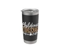 Assistente all'infanzia prima di fare da babysitter al caffè Assistente all'infanzia Bicchiere termico in acciaio inox doppia parete