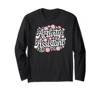 Assistente di attività, Carino Divertente Lavoro Floreale e Carriera Maglia a Manica