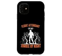 Assistente di volo di Day Zombie by Night Divertente Halloween Custodia per iPhone 11