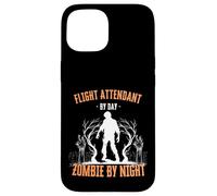 Assistente di volo di Day Zombie by Night Divertente Halloween Custodia per iPhone 15