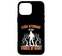 Assistente di volo di Day Zombie by Night Divertente Halloween Custodia per iPhone 16 Pro Max