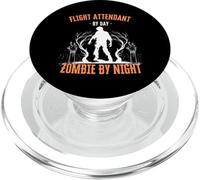 Assistente di volo di Day Zombie by Night Divertente Halloween PopSockets PopGrip per MagSafe