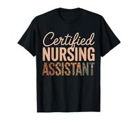 Assistente infermieristico CNA Certified Nursing Student con fiori Maglietta