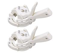 Assistente manuale per pistola per calafataggio 2 pezzi Dispositivo ausiliario per struttura della pistola per colla per aggraffatura di bellezza in ABS ad alta resistenza