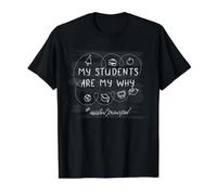 Assistente Principal Motivazione I Miei Studenti Sono Il Mio perché Maglietta con Stampa Grafica Economica, Uomo, Nero, L